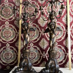 Large Renaissance Style Candelabras (Heavy)