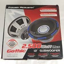 Set of Power Acoustik GW-124 Car 2,500W Max 12" Subwoofer: