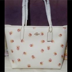 Coach Floral Tote Bag