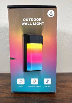 OIYN Outdoor Wall Light RGBIC+WW Dynamic Color Changing Music Sync LED IP65