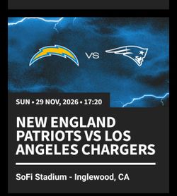Los Angeles Chargers vs. Patriots