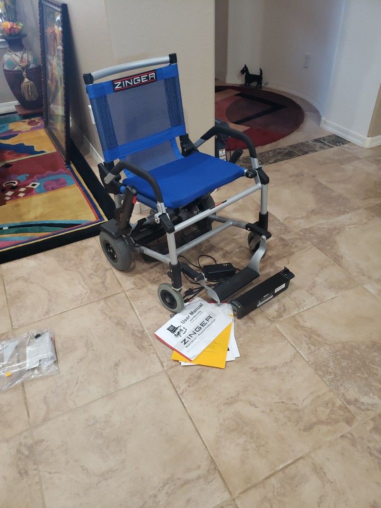 Zinger folding power chair ZR10.1 FAA APPROVED