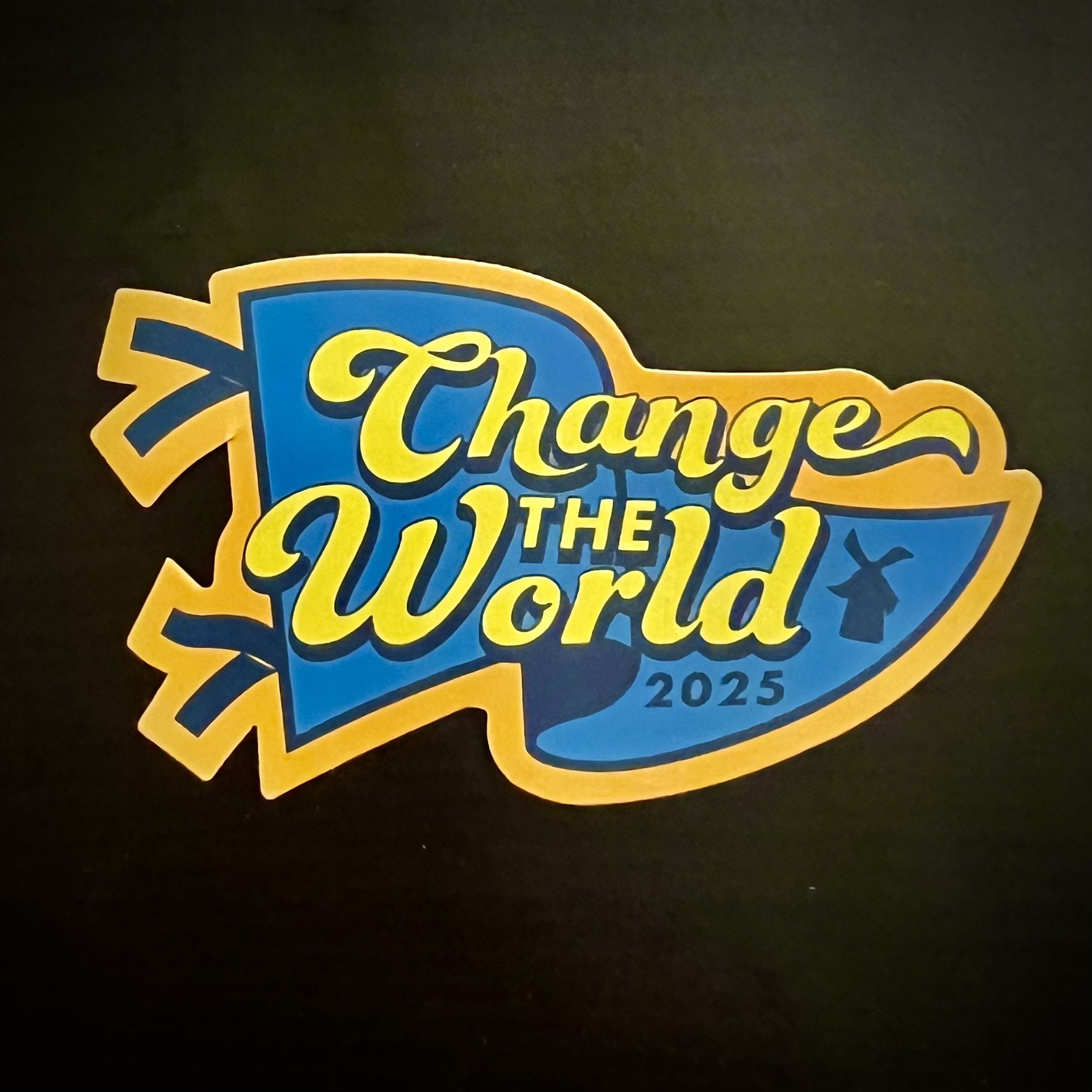 Dutch Bros 5/21/2025 Bonus Sticker Drop Change The World 2025 Flag Collectible