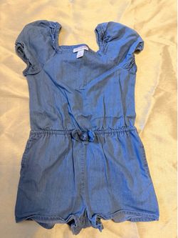 Cat & Jack Girls  Chambray Romper