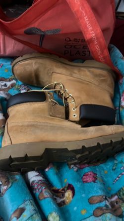 Pretty worn Timberland boots