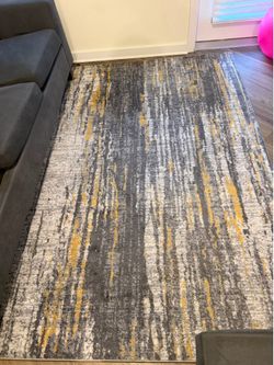 Living room rug (Yellow/Gray)