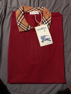 Burberry Polo Shirt with Nova Check Collar