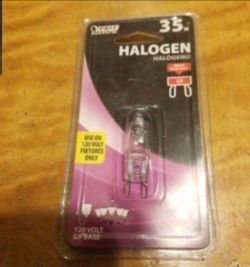 Halogen 35 watHALOGEN 35 watt bulb with G9 base new   Great for light fixture utility lights work lights lamp shopt bulb with G9 base
