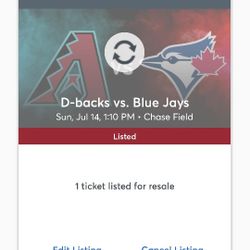 Dbacks V Blue Jays 7/14