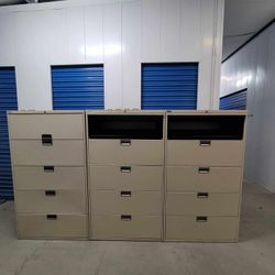 Metal File Cabinet With Key $180 Each 3 Available 