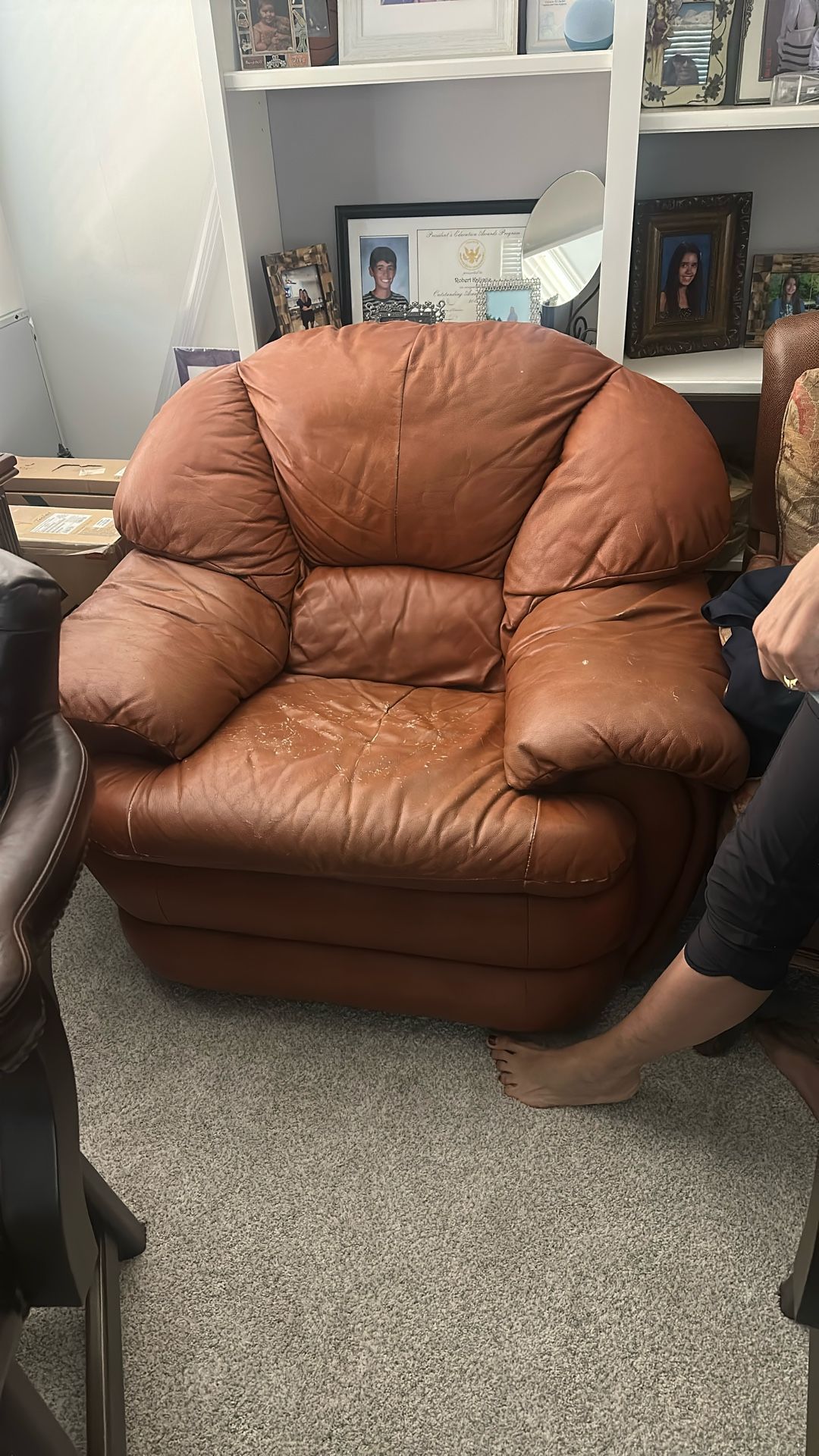 Leather Couch Chair