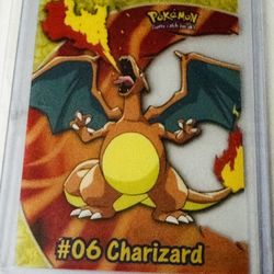 Rare Charizard Card And Sticker Mint!! Cherry Bruh!!