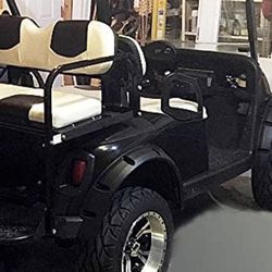CLUBRALLY Golf Cart 4 Fender Flares-2 Front And 2 Rear Fit Club Car DS Precedent,Yamaha G22 G29,EZGO RXV And TXT With Stainless Steel Screw Kit Fits E