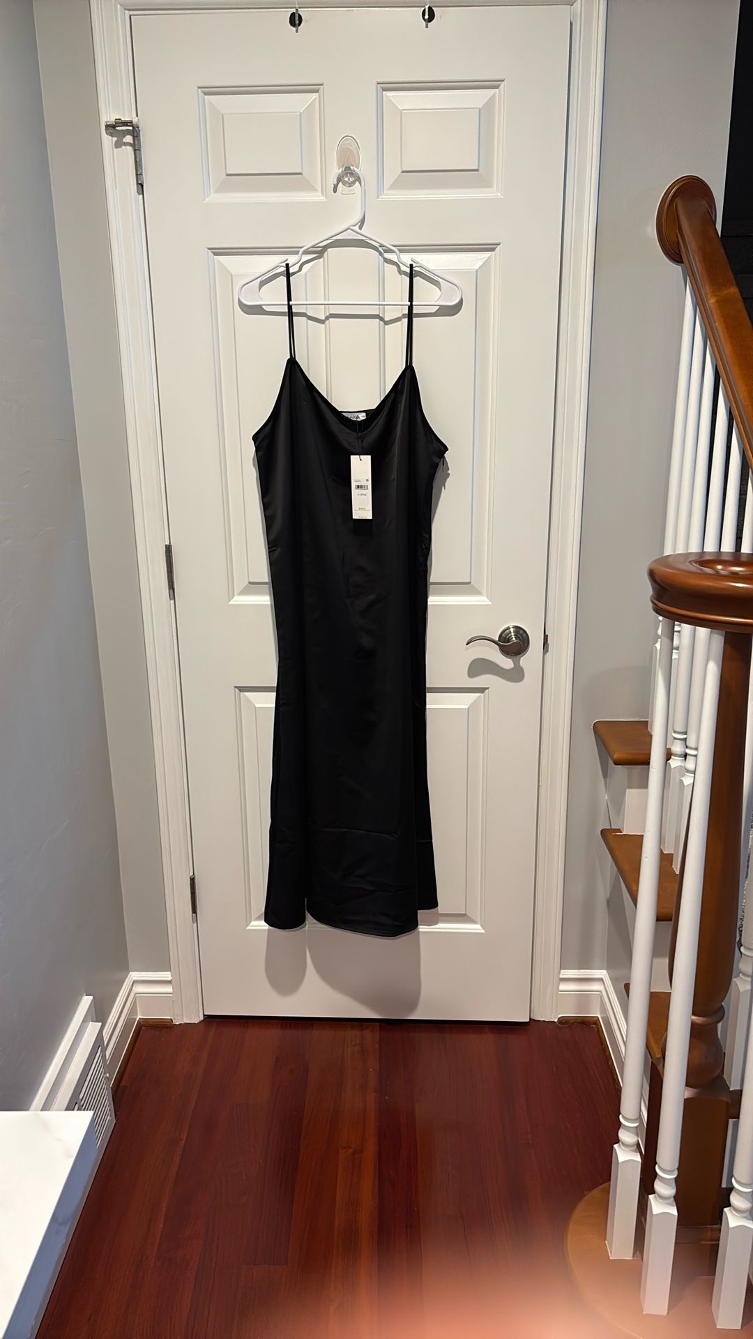 Calvin Klein NEW Ladies Black Satin Dress XL