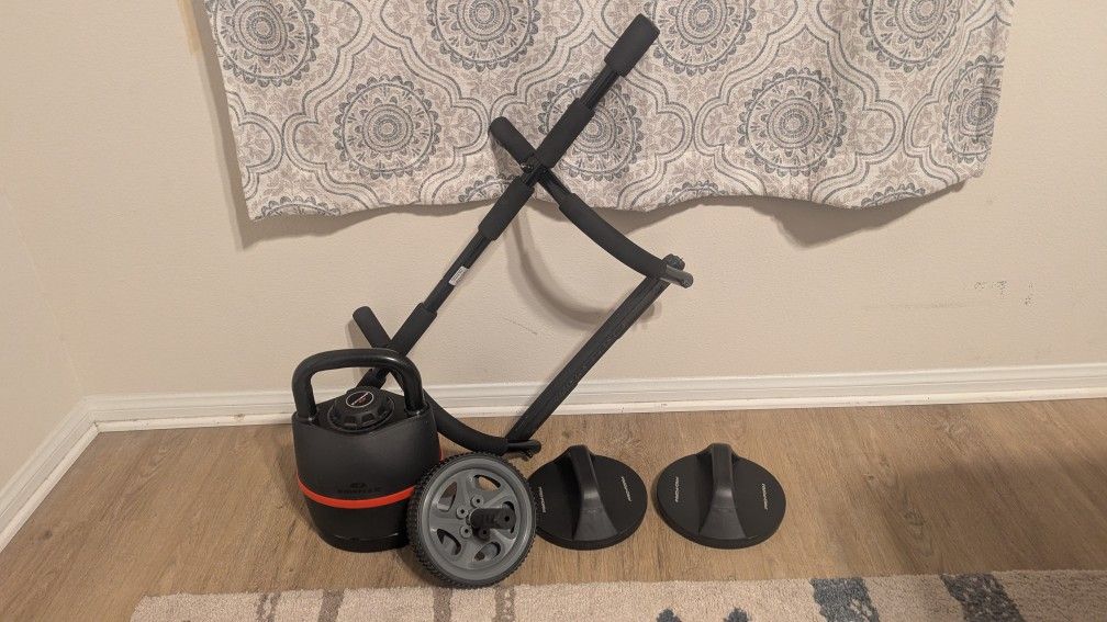 Bowflex 840, Proform Doorframe Pull Up Bar, Rotating Push Up Handles, And Exercise Wheel