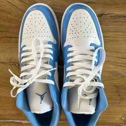 Men’s New Nike Jordan 1 Low  White And Blue Size 11