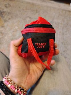 Trader Joe's mini Bag with grocery bag inside.