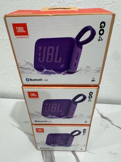 JBL Go 4 Portable Bluetooth Speaker – Purple (x3)