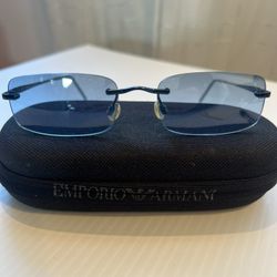 VTG 2000’s Emporio Armani Unisex Made in Italy Blue Lens 199-S 1013 Sunglasses 53-18-135