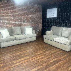 Delivery Available Gray couch/ sofa and loveseat
