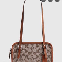 Coach Women's Crystal Signature Jacquard Swing Zip Bag