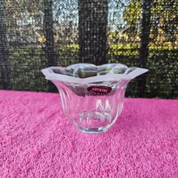 PartyLite 24% Lead Crystal Votive Candle Holder P7267 Summer Blossom Holder