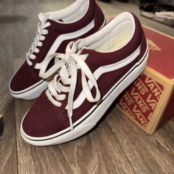 Burgundy Vans
