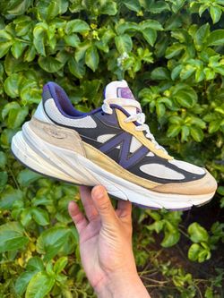 Size 11 New Balance 990v6 USA Teddy Santis White Black Plum U990WB6