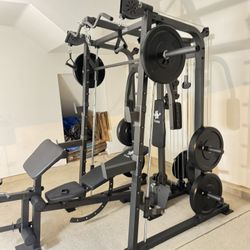 Smith Machine SM2001/FID Adj Bench/Gym Equipment/Fitness/Squat Rack/‼️⭕️WEIGHTS AND BARBELL SOLD INDIVIDUALLY ⭕️‼️FREE  DELIVERY🚚  