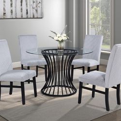 Dining Room 5pc Light Grey 🥰🤓🤪😎🤓
