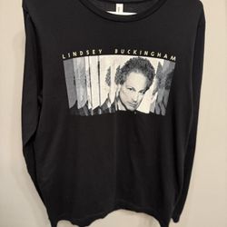 New Lindsey Buckingham Long Sleeve Black T-Shirt (L)