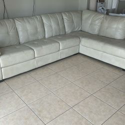 XL Couch In White, L Couch For Living Room