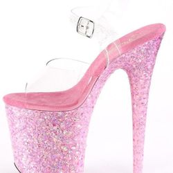 FLAMINGO PLEASERS DANCING STRIPPER HEELS