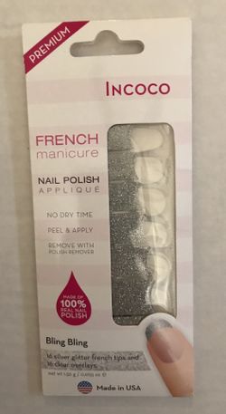 Incoco Nail Strips Bling Bling French Manicure!