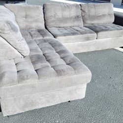 FREE DELIVERY*!!!  2 Piece Gray Sectional Couch 