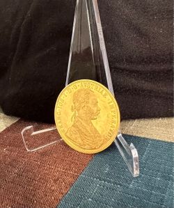 1915 Austrian 4 Ducat 23kt Gold Coin Emperor Franz-Joseph Ferdinand | PMV Authentic
