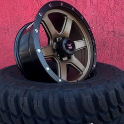 18x9 Rims And Tires 35/1250/18 MT