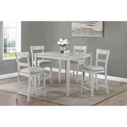 Gray 5PC Counter Height Dining Table 