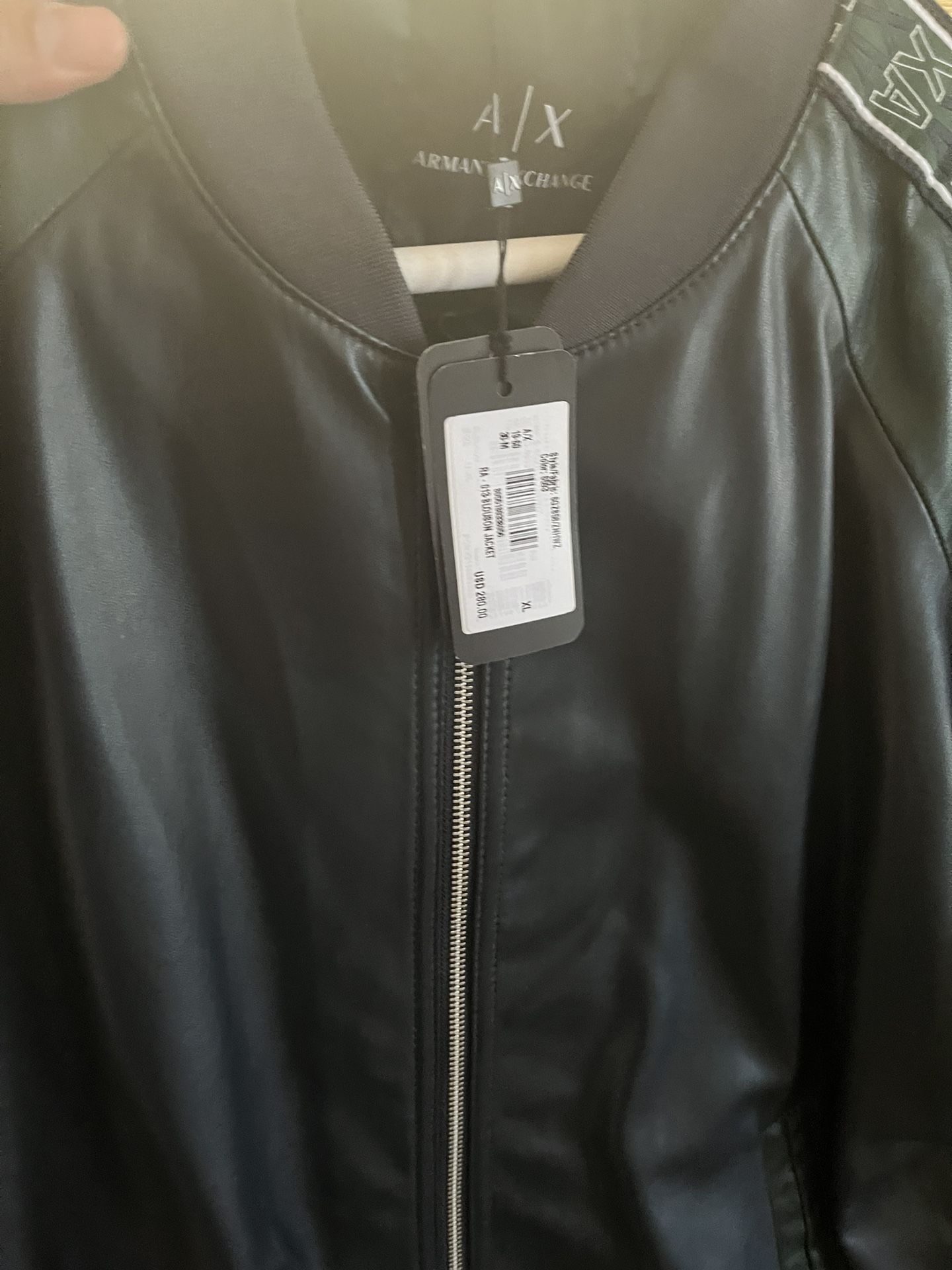 Men’s XL Leather Armani Exchange Jacket