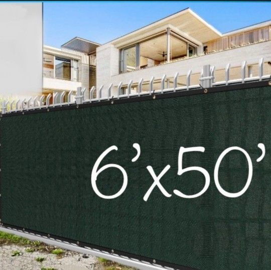 Privacy Fence Screen 6'×50' GREEN