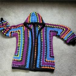 Crochet Hexagon Cardigan 