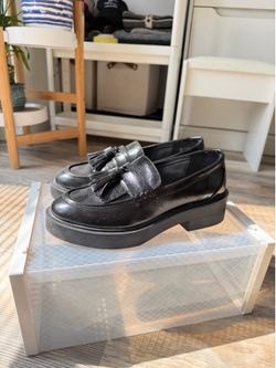 Steven New York Black Loafers with Tassels – Size US 7