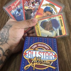 Baseball Cards LOT Of 95 Cards Plus Album