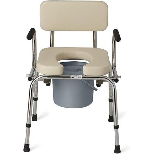 Portatil Toilet Bedside Commode Padded Duty Drop Arms 350lb for Sale in ...