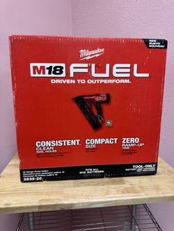 Milwaukee m18 fuel 15 gauge finish nailer