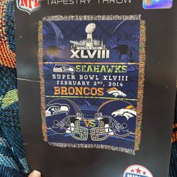 Superbowl XVIII Throw Rug/blanket