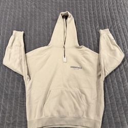 Men’s Essentials Fear Of God Cream Hoodie 