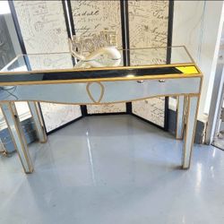 CONSOLE TABLE .IRROR GOLD 15X47X30