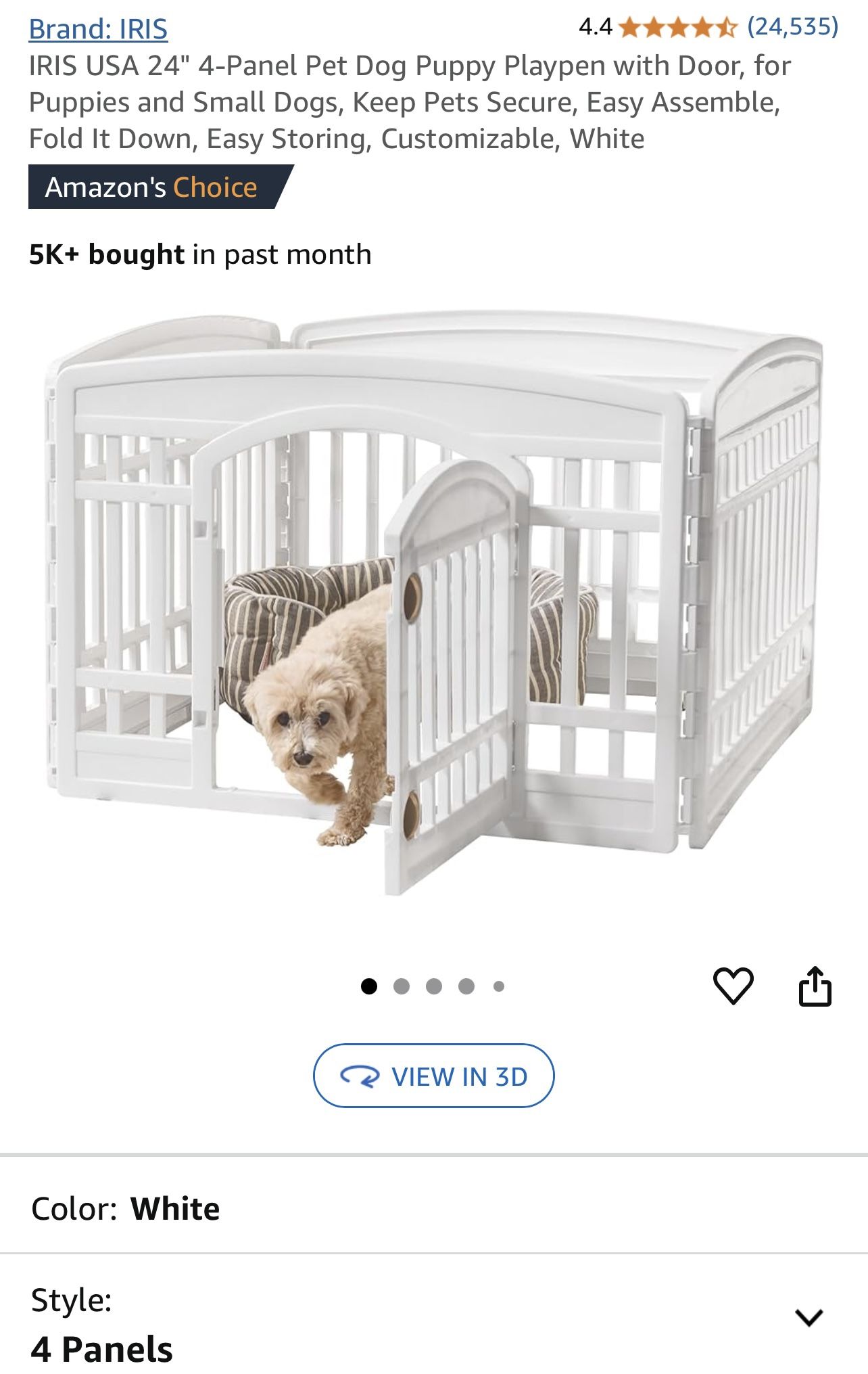 4 Panel Dog Crate /gate