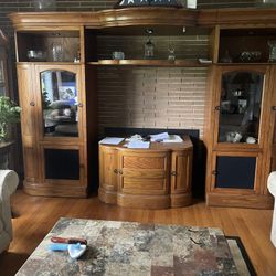 Solid Wood Entertainment Center